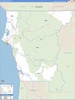 Del Norte, Ca Carrier Route Wall Map